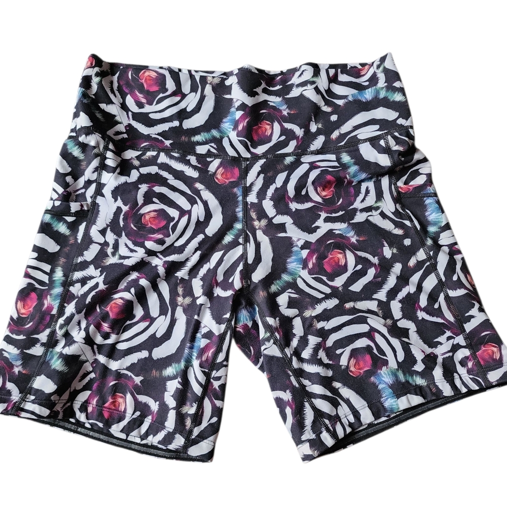Constantly Varied Gear Black and Pink Athletic Shorts